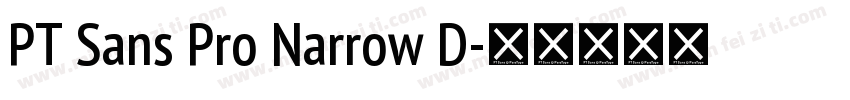 PT Sans Pro Narrow D字体转换